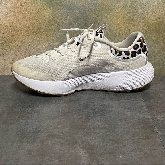 Nike React Escape Run DM3083-100 White Leopard Women's Running Shoes Size 7M - Picture 8 of 16